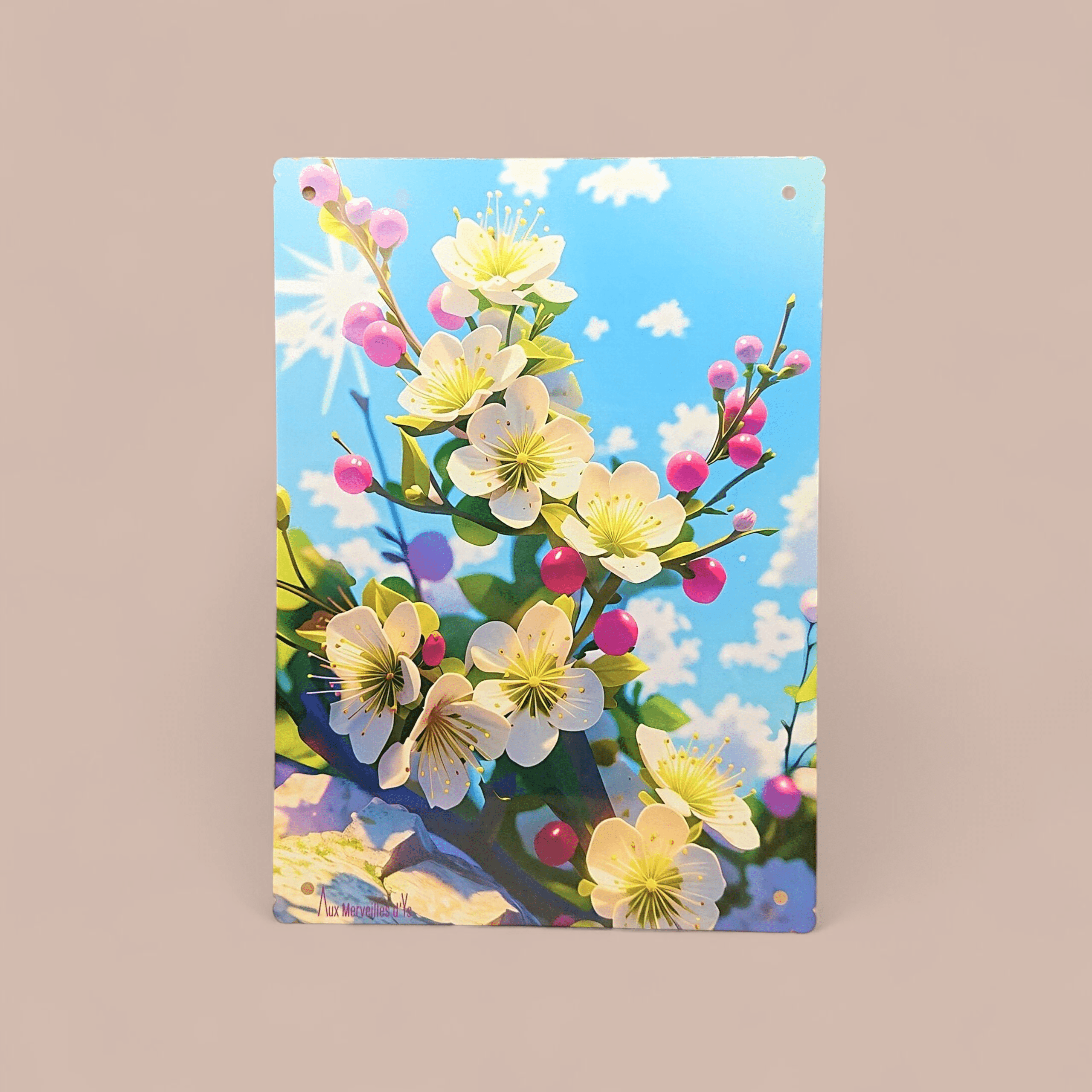 Plaque murale<br>Flowers of happyness