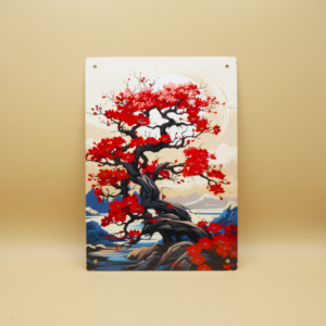 Plaque décorative arbre sakura