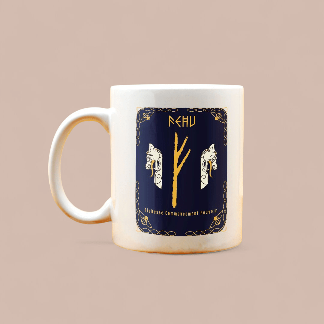 Mug rune viking Fehu