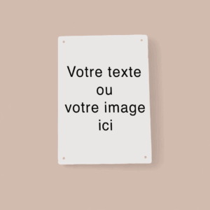 Plaque murale personnalisable