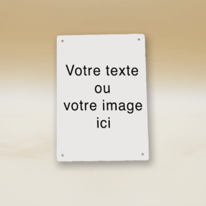 plaque personnalisable