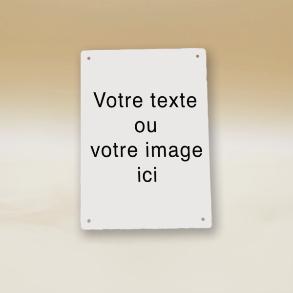 plaque personnalisable