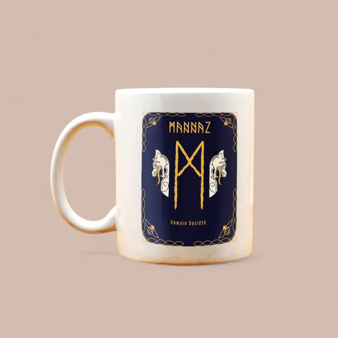 Mug rune viking Mannaz