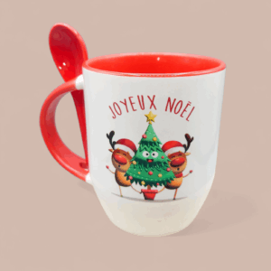 Mug cuillère Noël Rennes