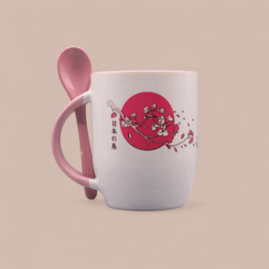 Mug cuillère Fleur de cerisier