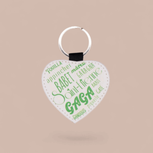 Porte-clés Cœur Gaga