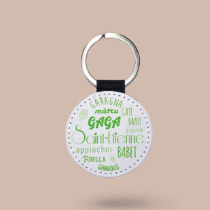 Porte-clés rond Gaga