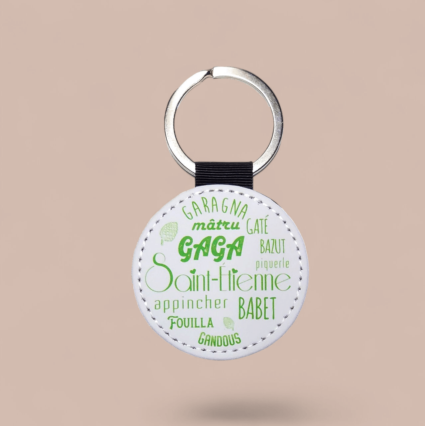 Porte-clés rond Gaga