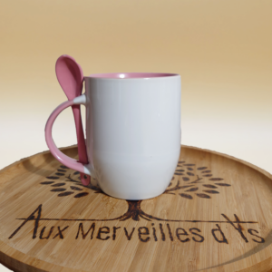 Mug cuillère rose