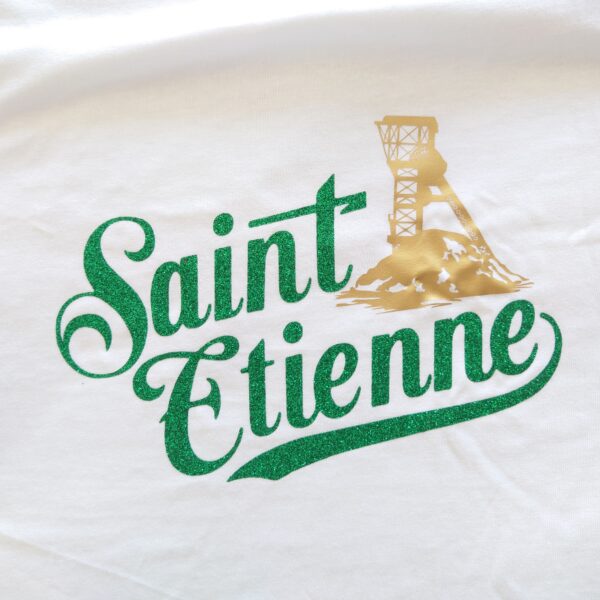 Tee-shirt-Saint-étienne-Puits-Couriot-paillette