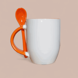 Mug cuillere orange personnalisé