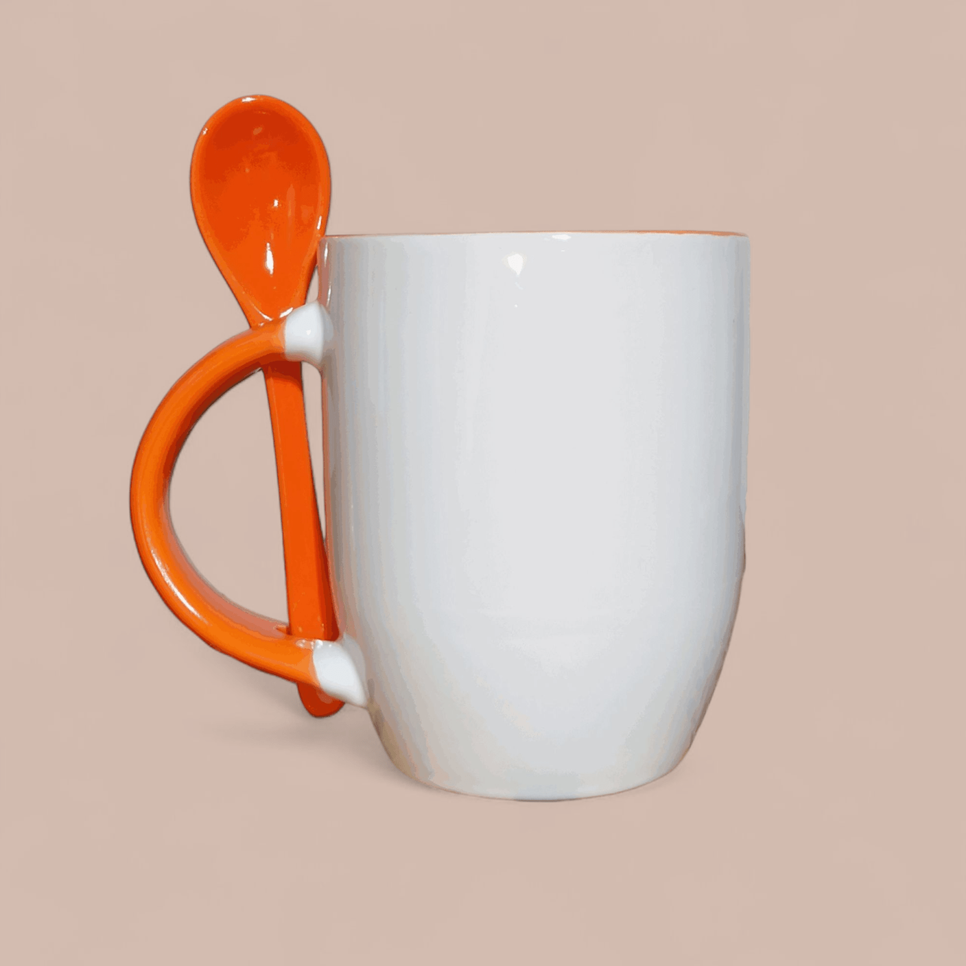 Mug cuillere orange personnalisé