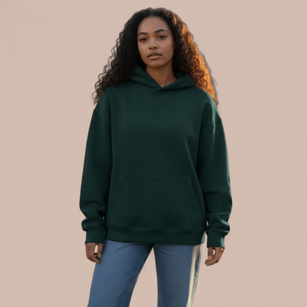 Sweat vert bouteille personnalisé – Image 2